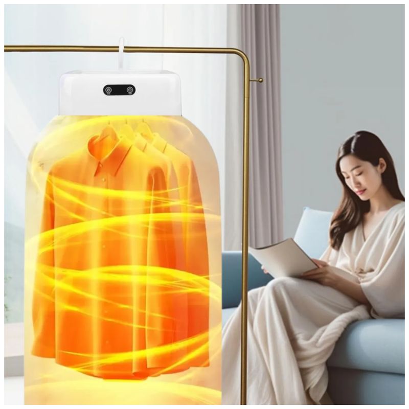 GENERICO - Secador De Ropa Portátil Eléctrica Plegable 10Kg