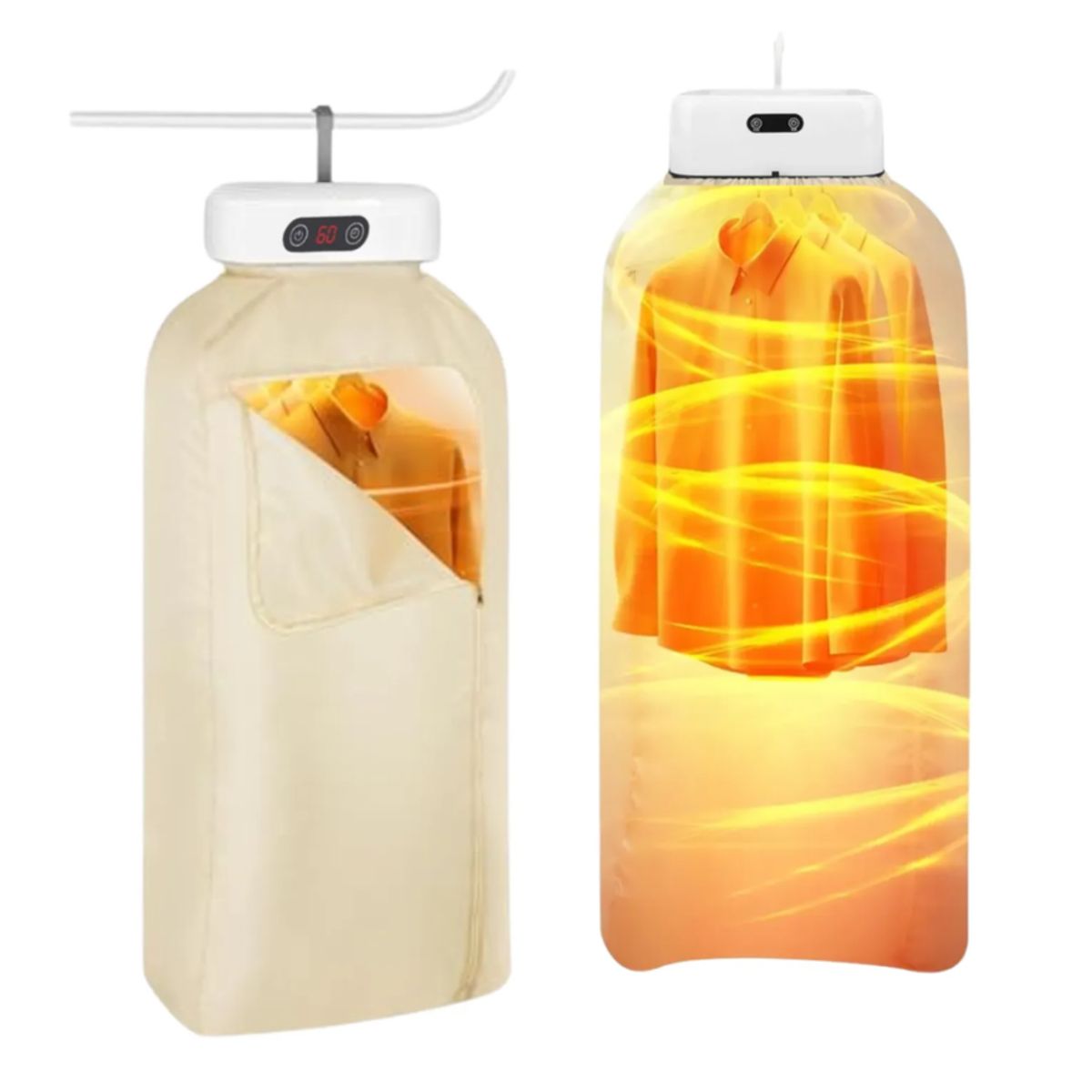 GENERICO - Secador De Ropa Portátil Eléctrica Plegable 10Kg