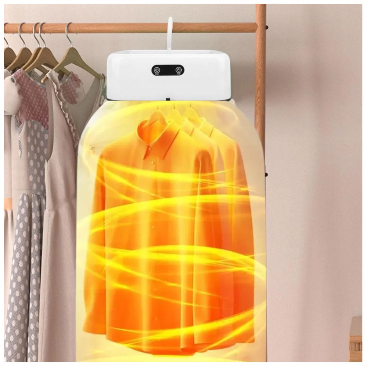 GENERICO - Secador De Ropa Portátil Eléctrica Plegable 10Kg