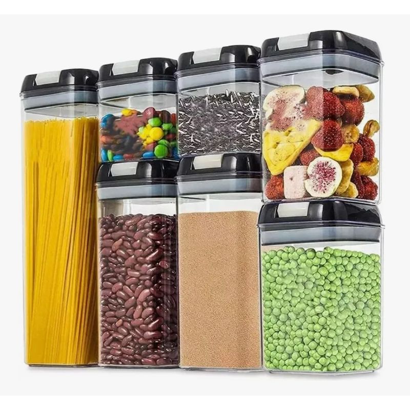 GENERICO - Set de 7 Frascos Envases Herméticos