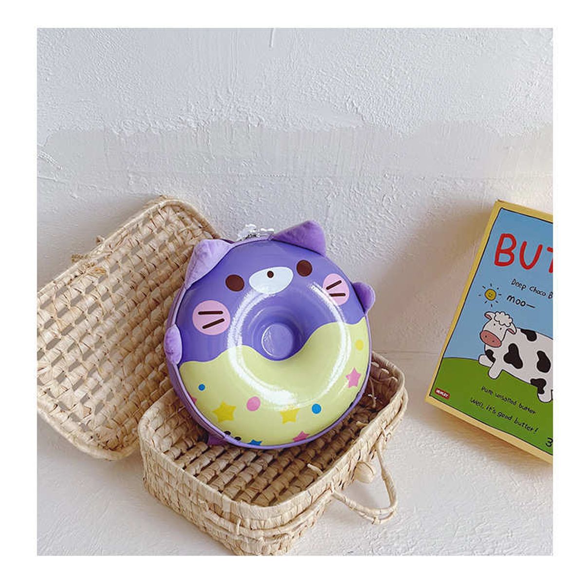 GENERICO - Mochila escolar con forma de donut para jardín de infantes