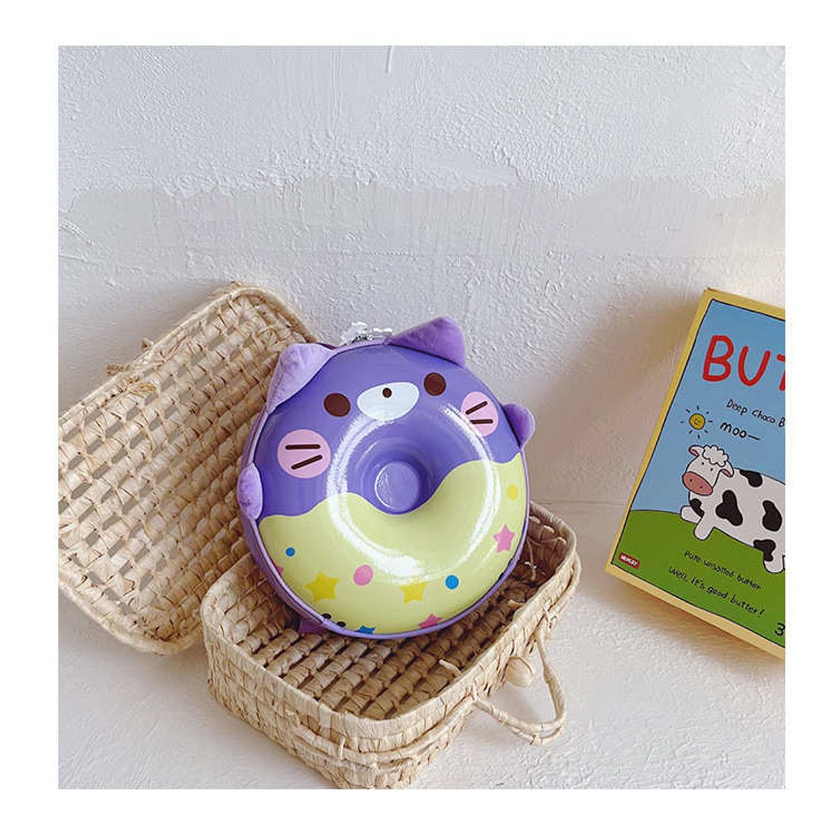 GENERICO - Mochila escolar con forma de donut para jardín de infantes