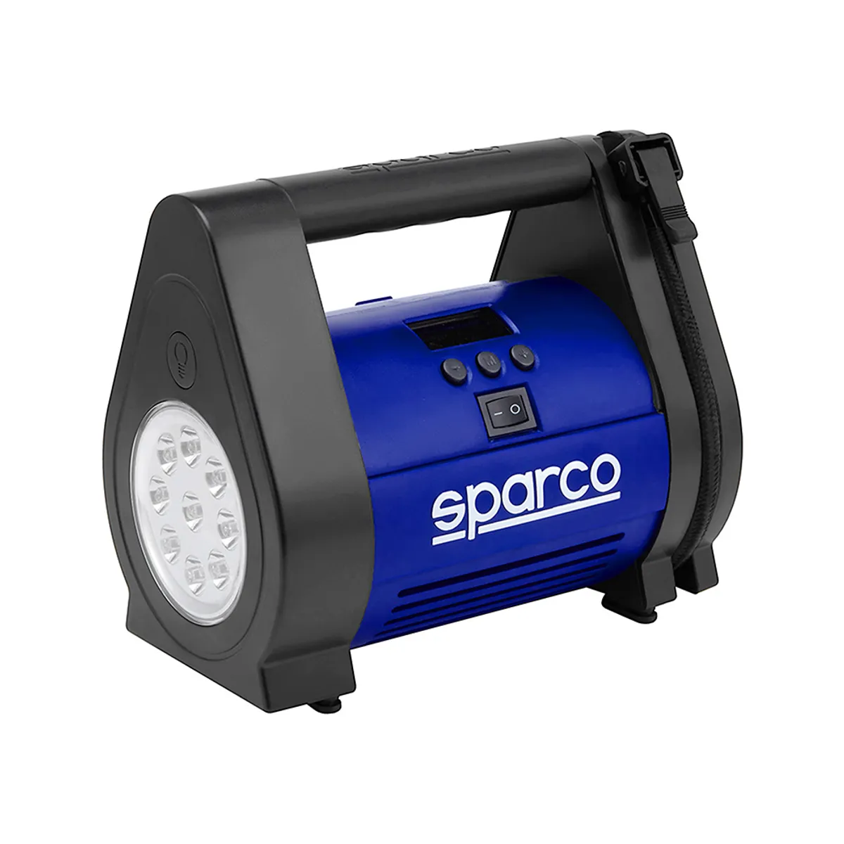 SPARCO - Compresor Aire Sparco 12v  Medidor Digital Neumáticos Spt160