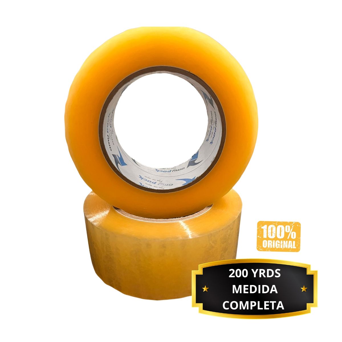GENERICO - Cinta de Embalaje PACK 12 de 200 Yardas Medida Completa
