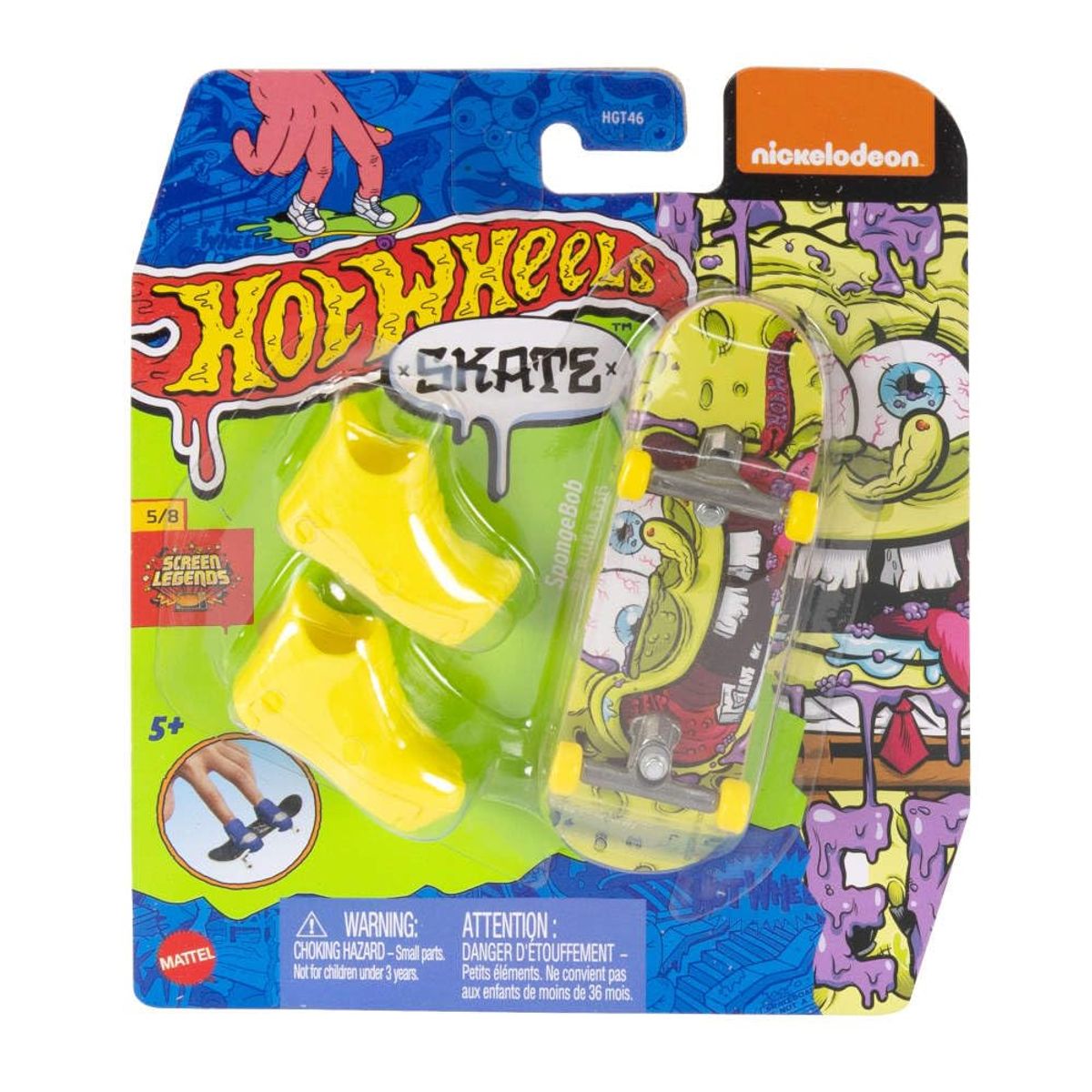 HOT WHEELS - Hot Wheels Skate Patineta Bob Esponja