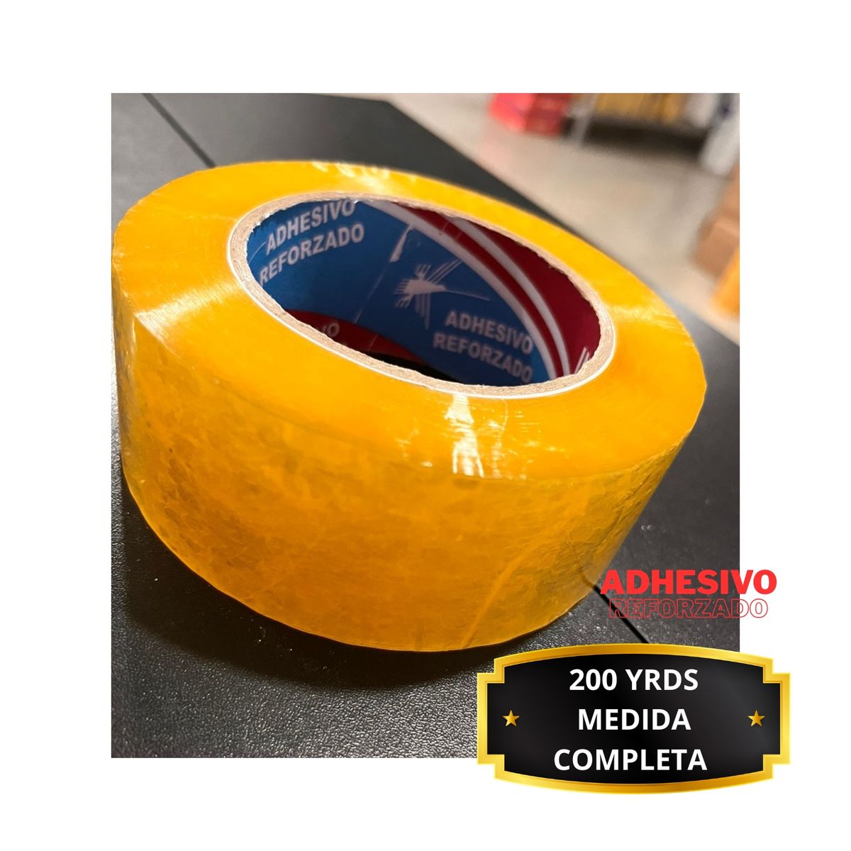 GENERICO - Cinta Embalaje Industrial Reforzada PACK 12  de 200 YRDS C.P