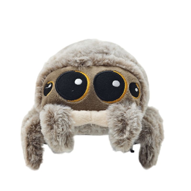 Peluche De Araña De 21 Cm – Suave Y Realista Con Ojos Grandes, Ideal Para Halloween Y Regalos