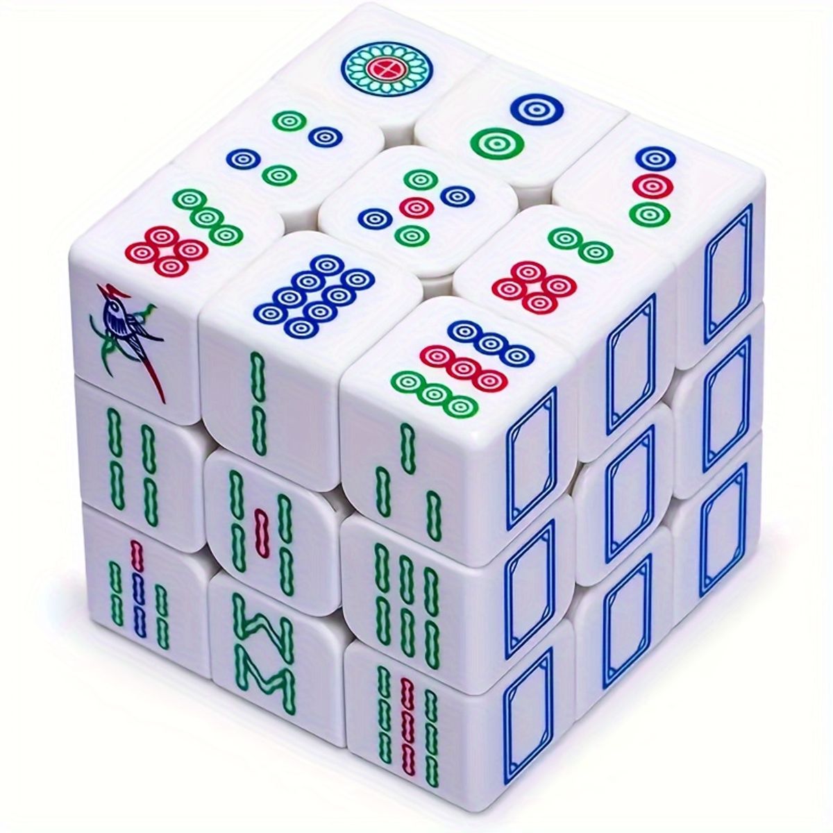 VATYERTY - Rompecabezas del cubo de Rubik de Mahjong 3x3