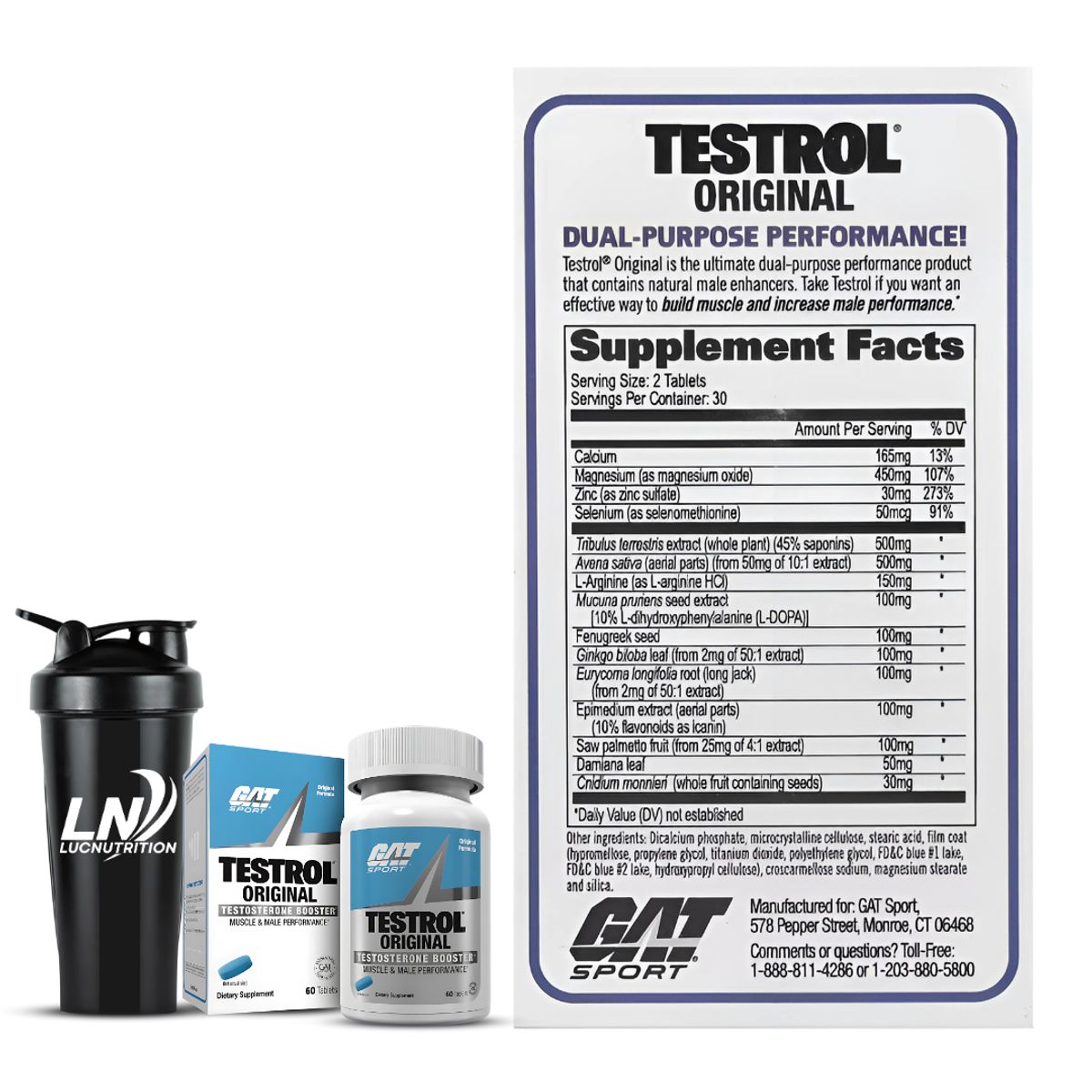 GAT - Testrol Original – GAT Sport - 60 tabletas