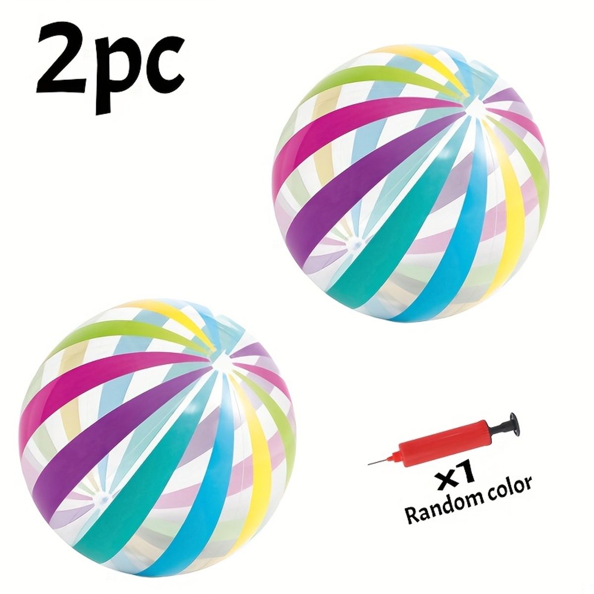 VATYERTY - 2 pelotas de playa inflables grandes de 39 cm