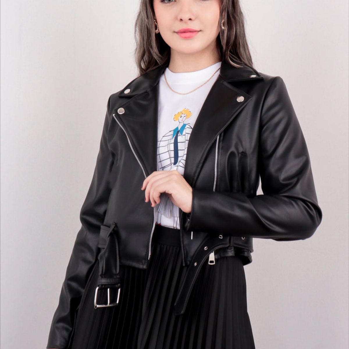GENERICO - BIKER JACKET PARA DAMA