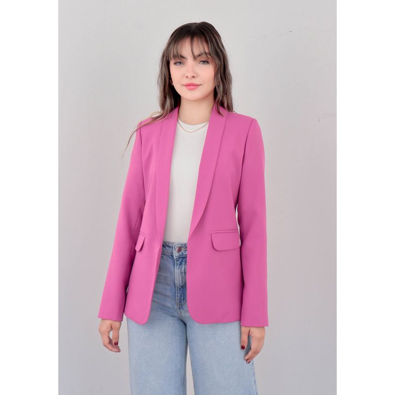 GENERICO - BLAZER ELEGANTE FUCSIA PARA MUJER