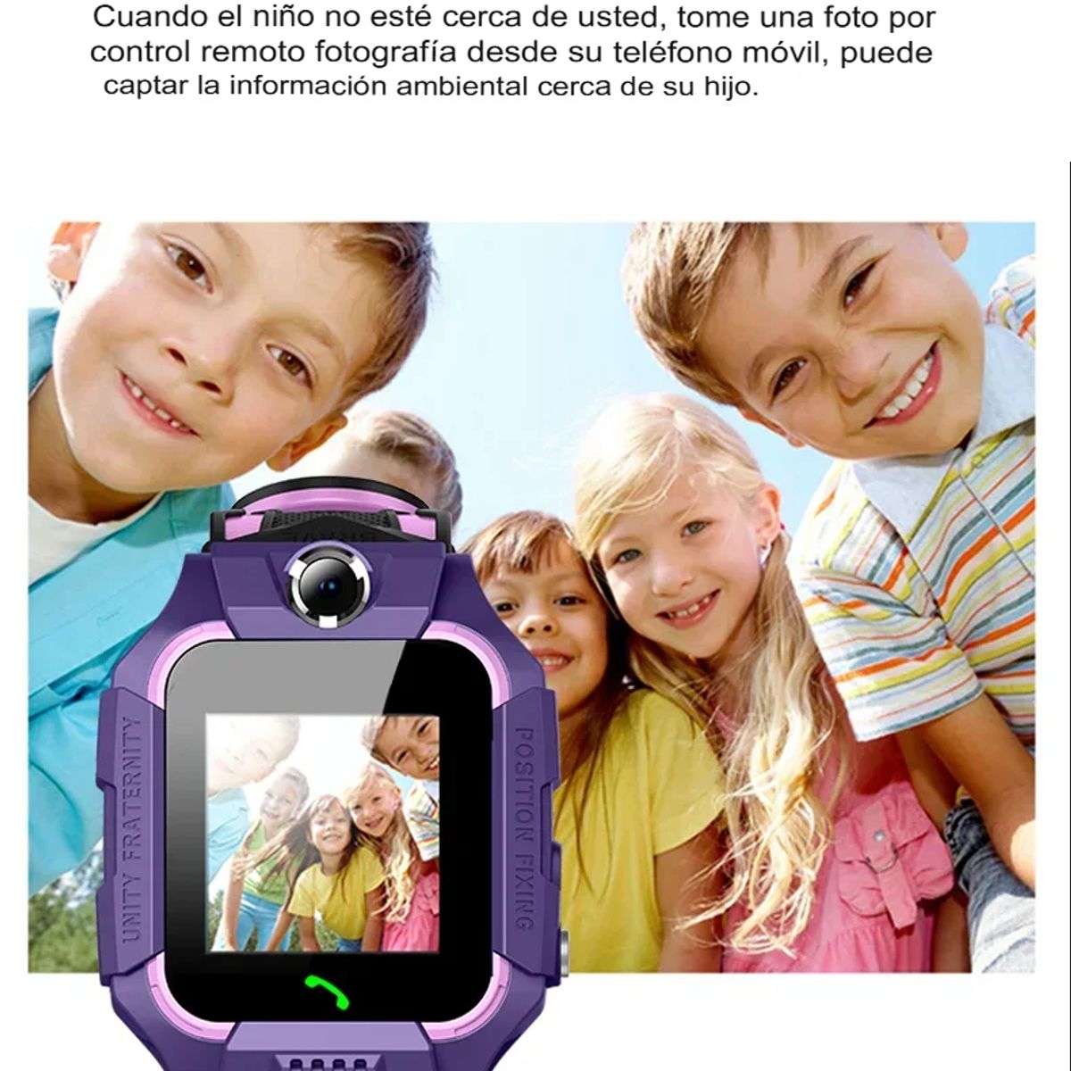 GENERICO - Relojes inteligentes SOS teléfono reloj Smartwatch niños con tarjeta Sim foto