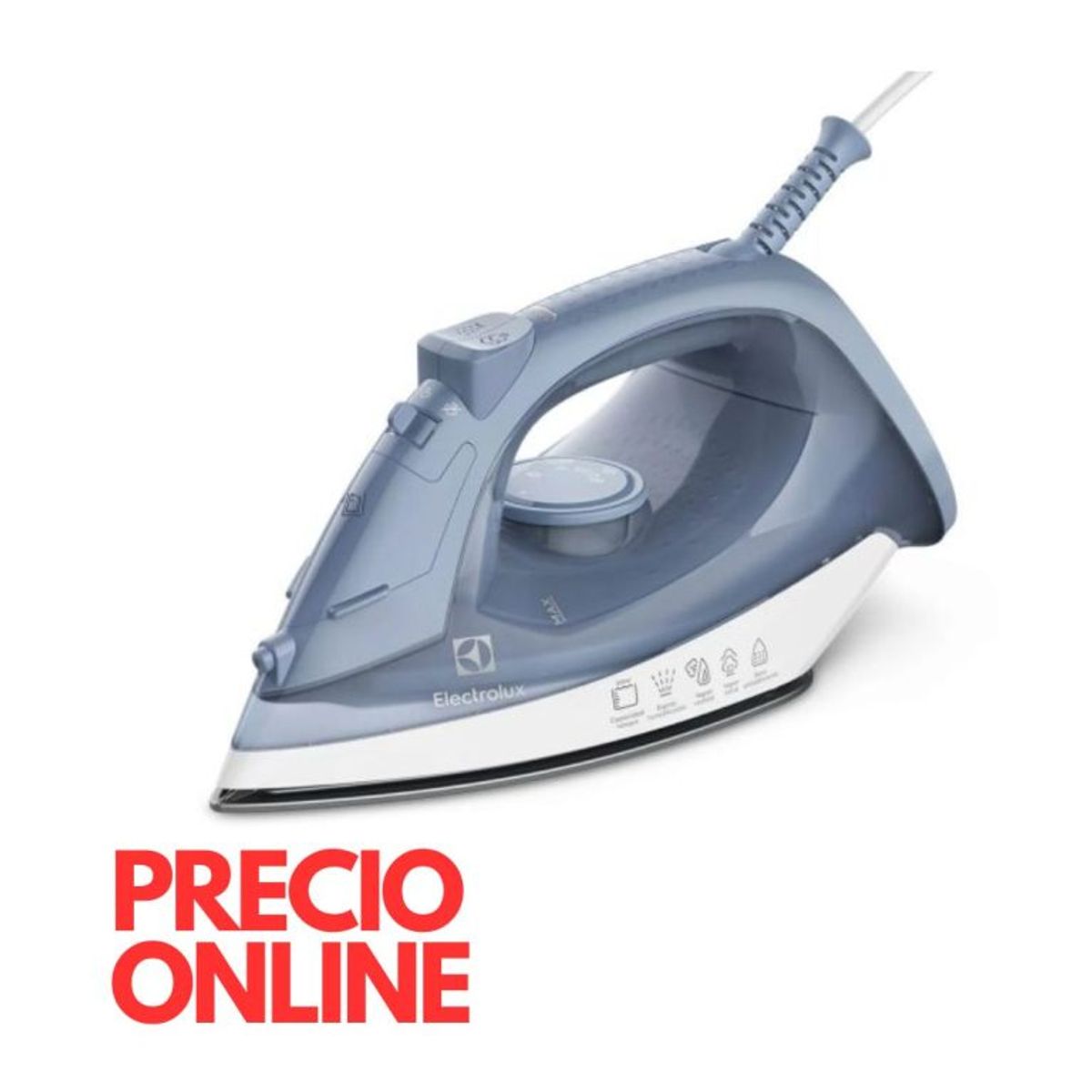 ELECTROLUX - Plancha a vapor y seco Electrolux Efficient ESI10