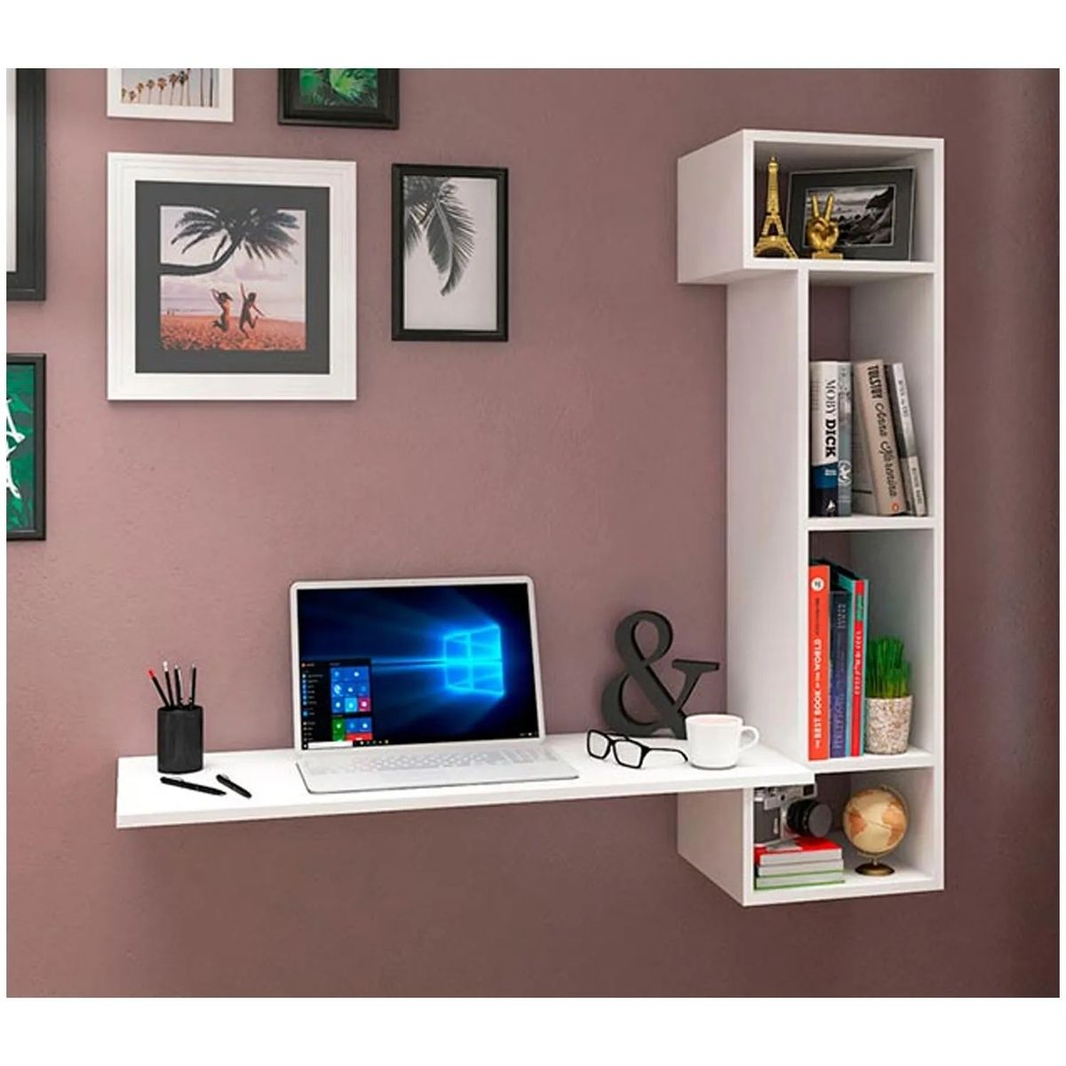 VENTITAS HOME - Escritorio Flotante Koaen Ventitas Home Blanco