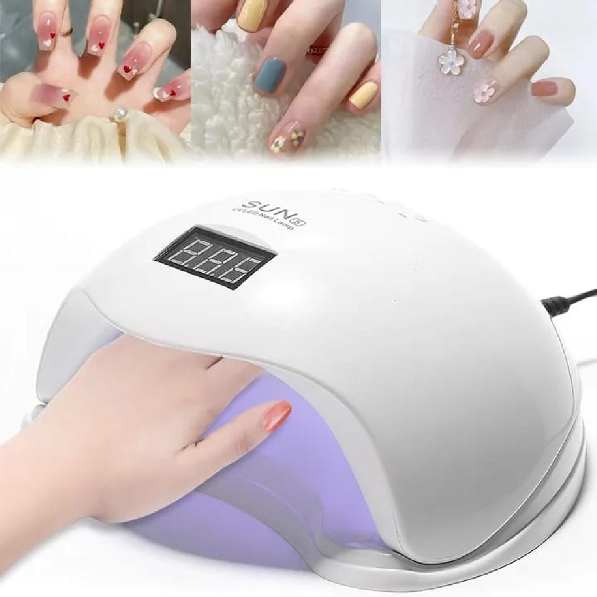 GENERICO - Secador de Uñas Profesional Lampara Led UV 48W Temporizador
