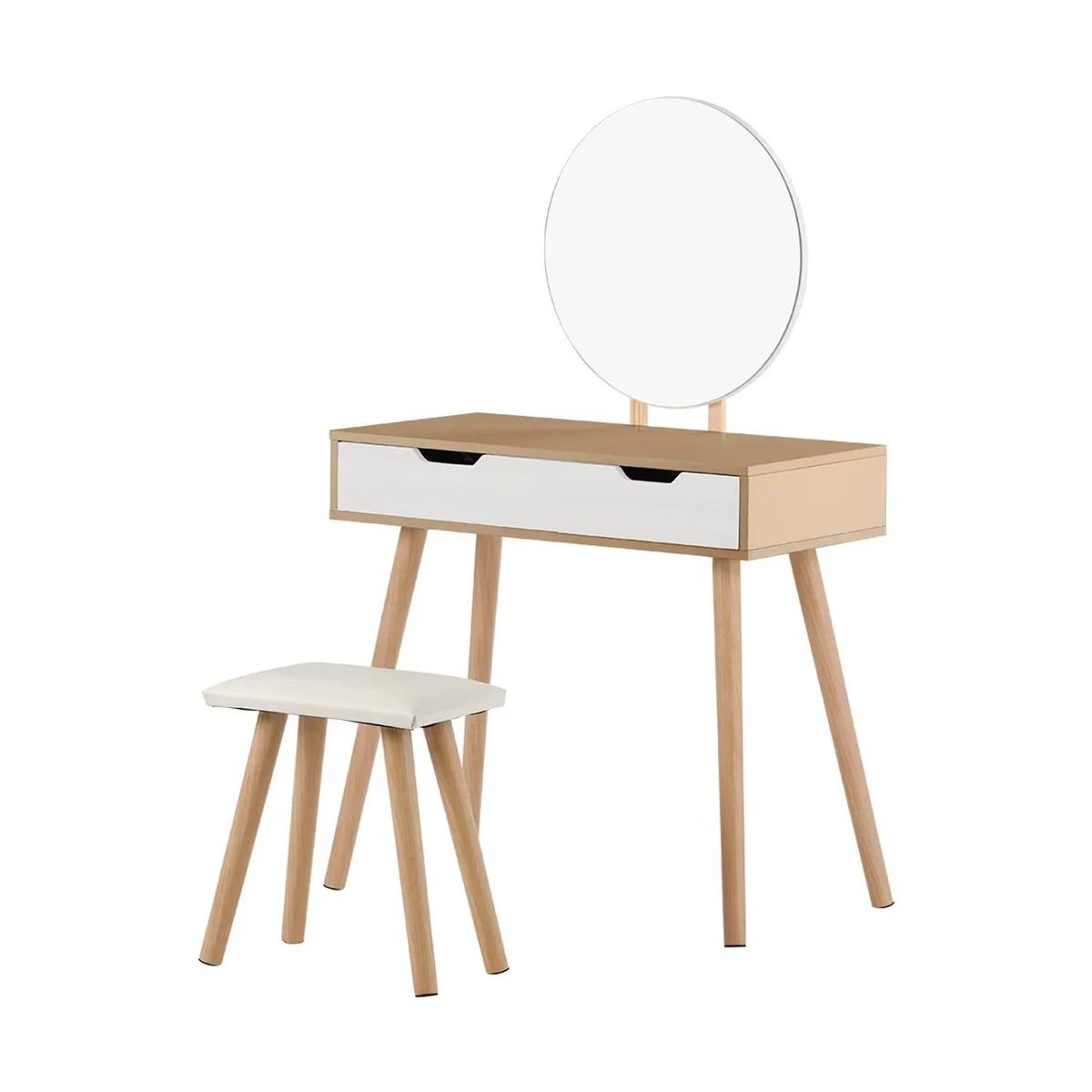VENTITAS HOME - Tocador Ventitas Home Leiona 2 Cajones Espejo Y Banco