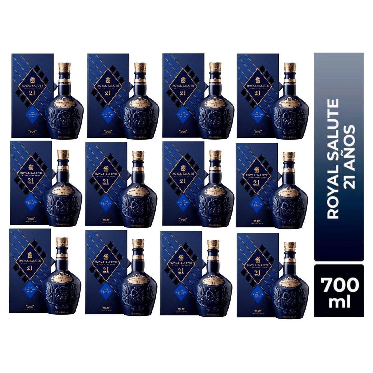 CHIVAS REGAL - WHISKY ROYAL SALUT 21 AÑOS 700ml - 12 UND