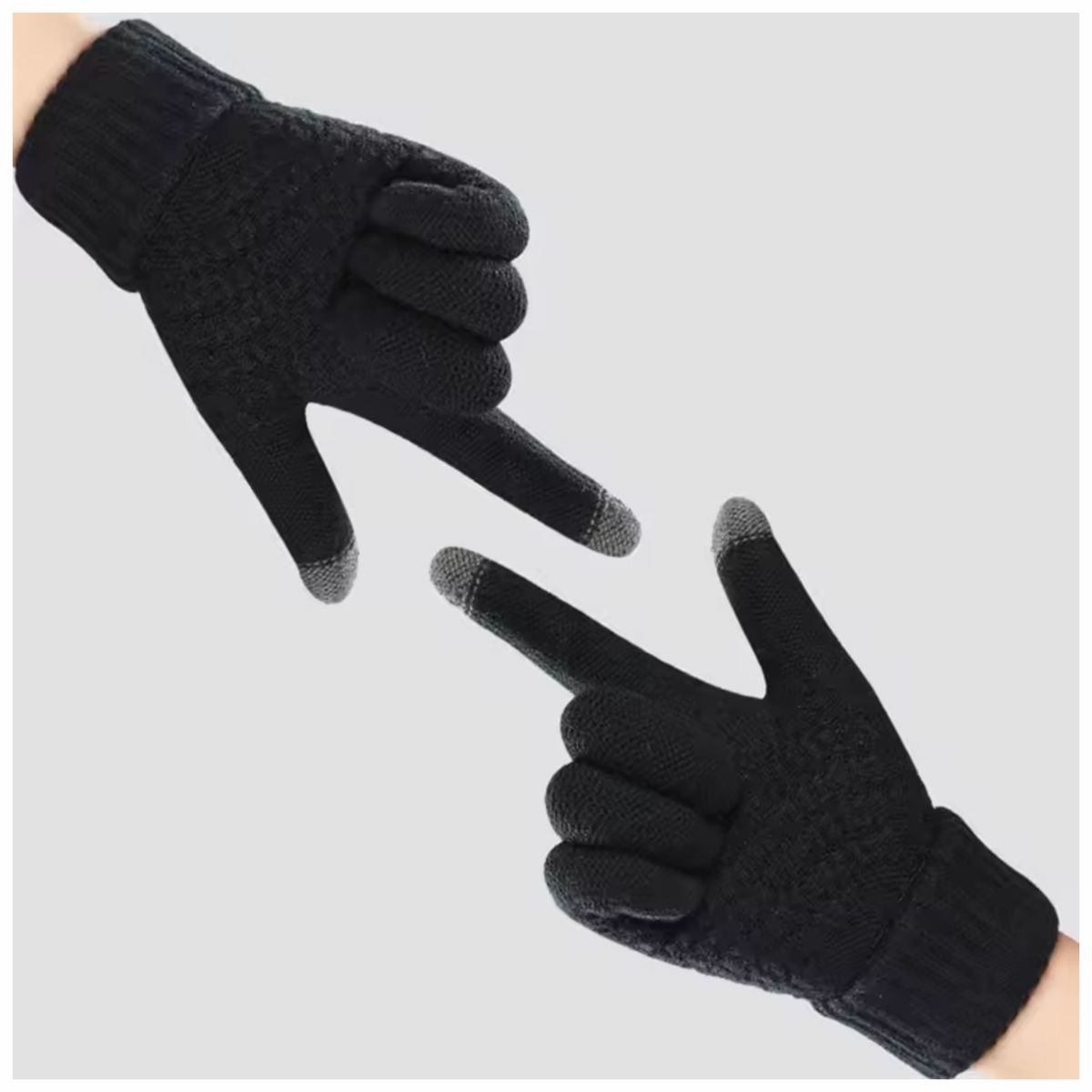 GENERICO - Guantes Invierno Frio Unisex Premium Táctil Touch Negro