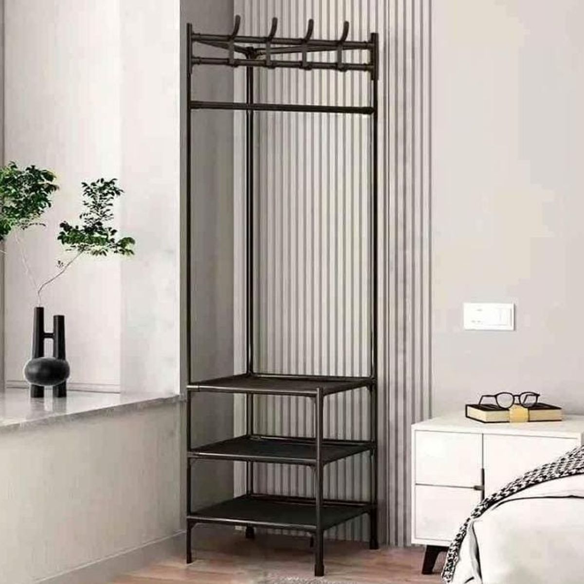 GENERICO - ORGANIZADOR PERCHERO DE ROPA  ESQUINERO