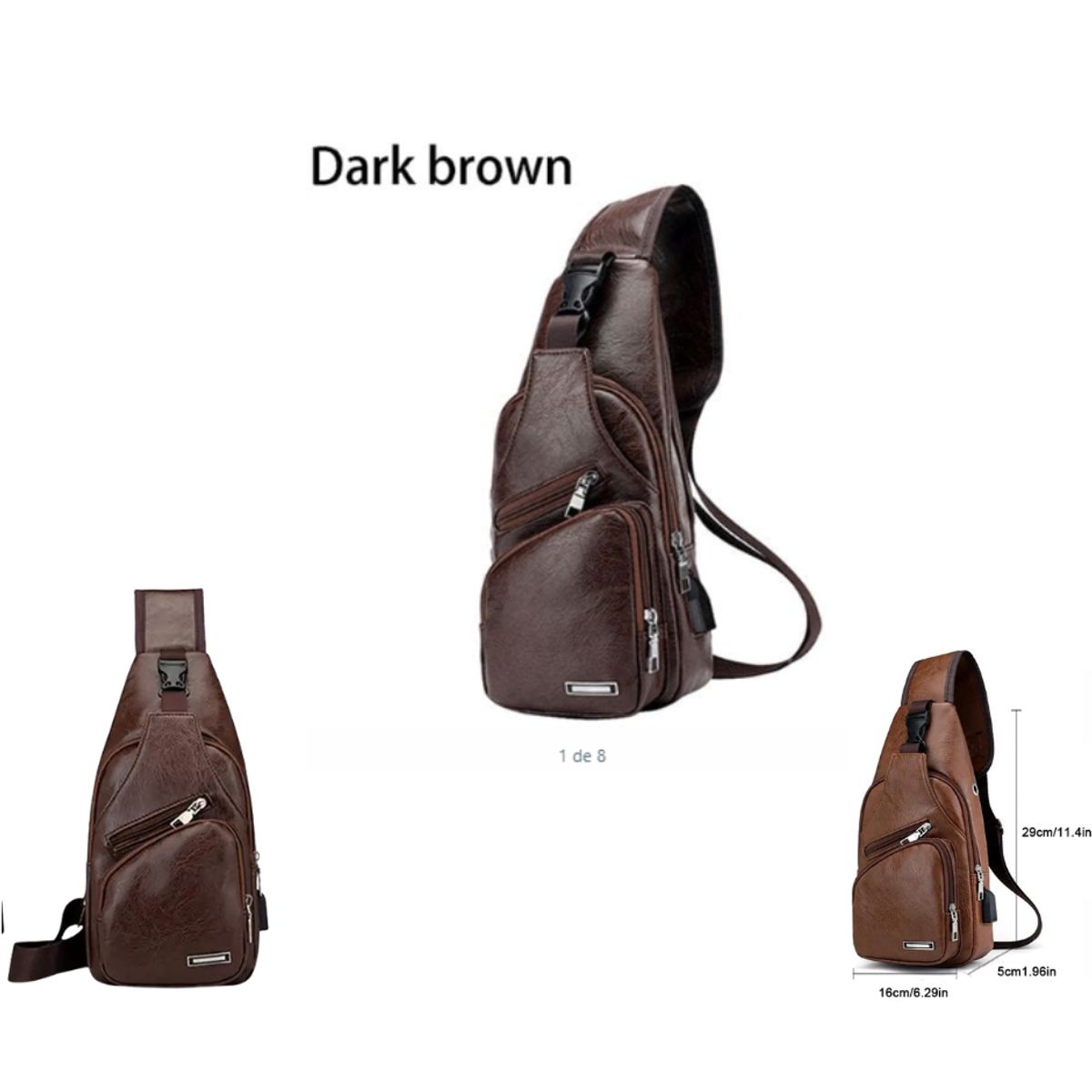 GENERICO - bolso cruzado de pecho para senderismo