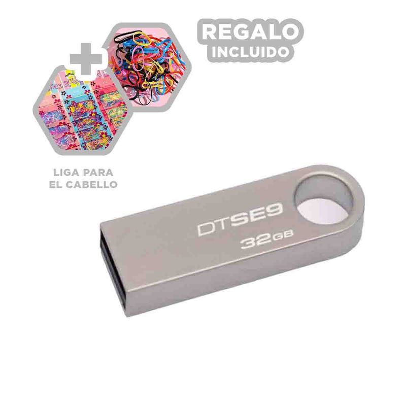 GENERICO - Pack6 Usb Portatil para Computadoras 32gb Y+Ligas de Regalo