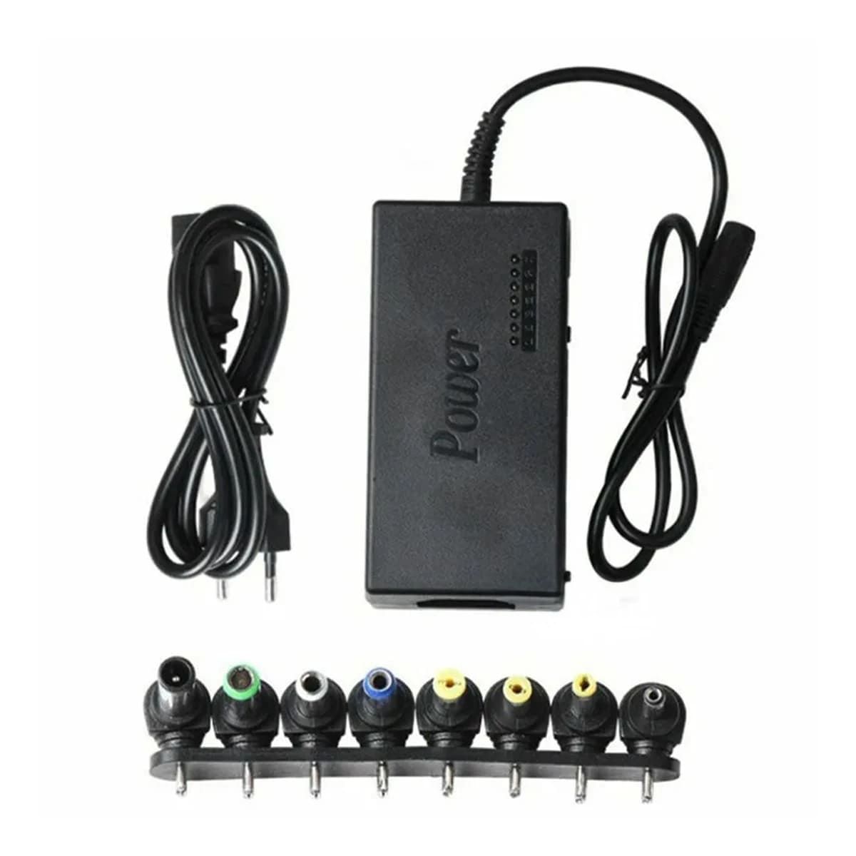 GENERICO - Pack4 Cable Cargador Funcional para Laptop en Color Negro