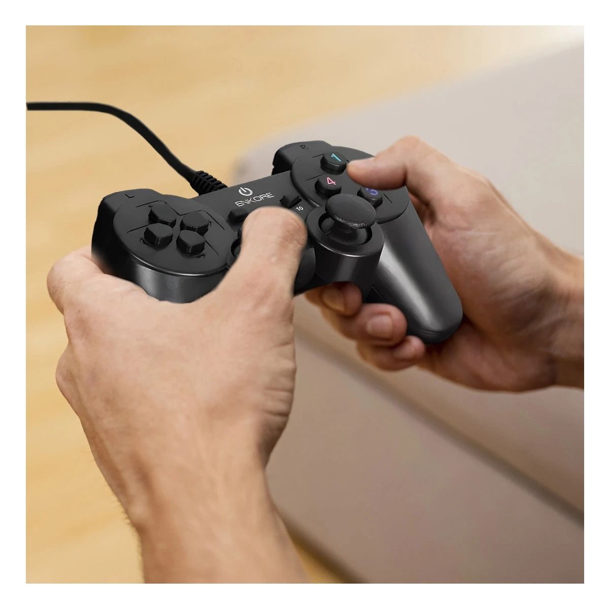 GENERICO - Pack2 Control Player Eficaz en Tono Negro Y+Ligas de Regalo