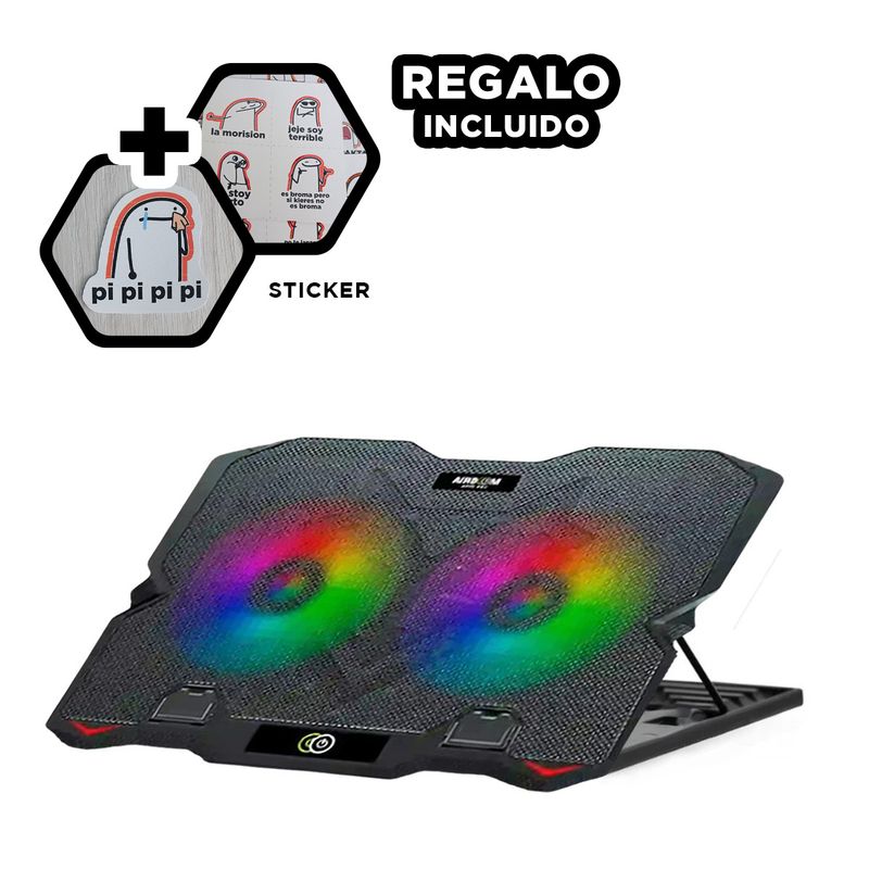 GENERICO - Cooler Resistente y Duradero AB005H Y+Regalo Stickers