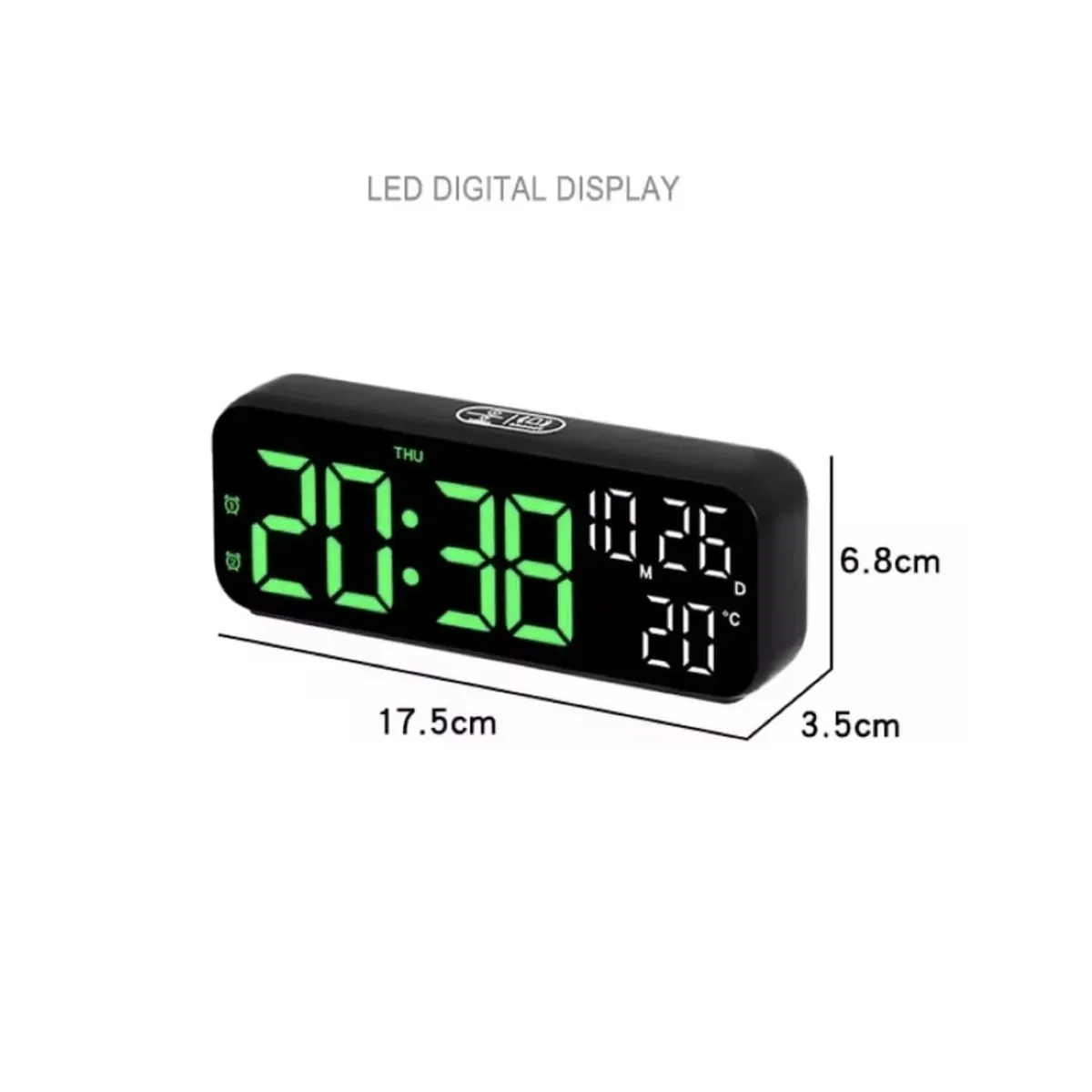 GENERICO - Reloj Despertador LED con Temporizador Para Dormitorio Oficina
