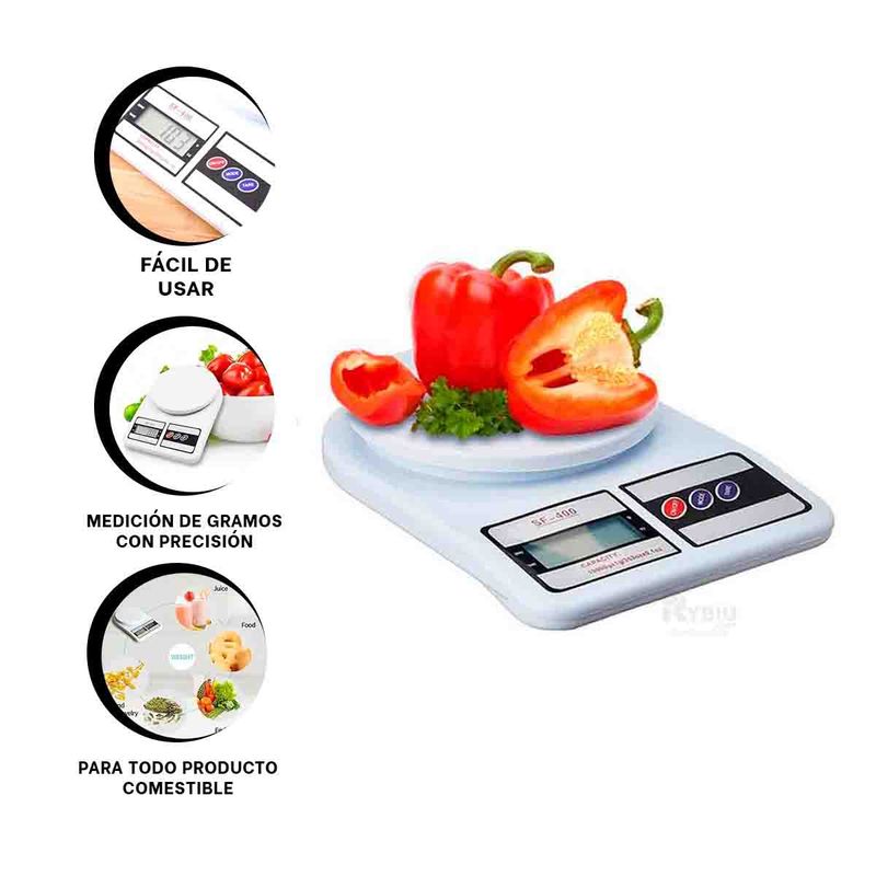 GENERICO - Pack4 Balanza de Precision en Blanco Y+Banderitas Adhesivas