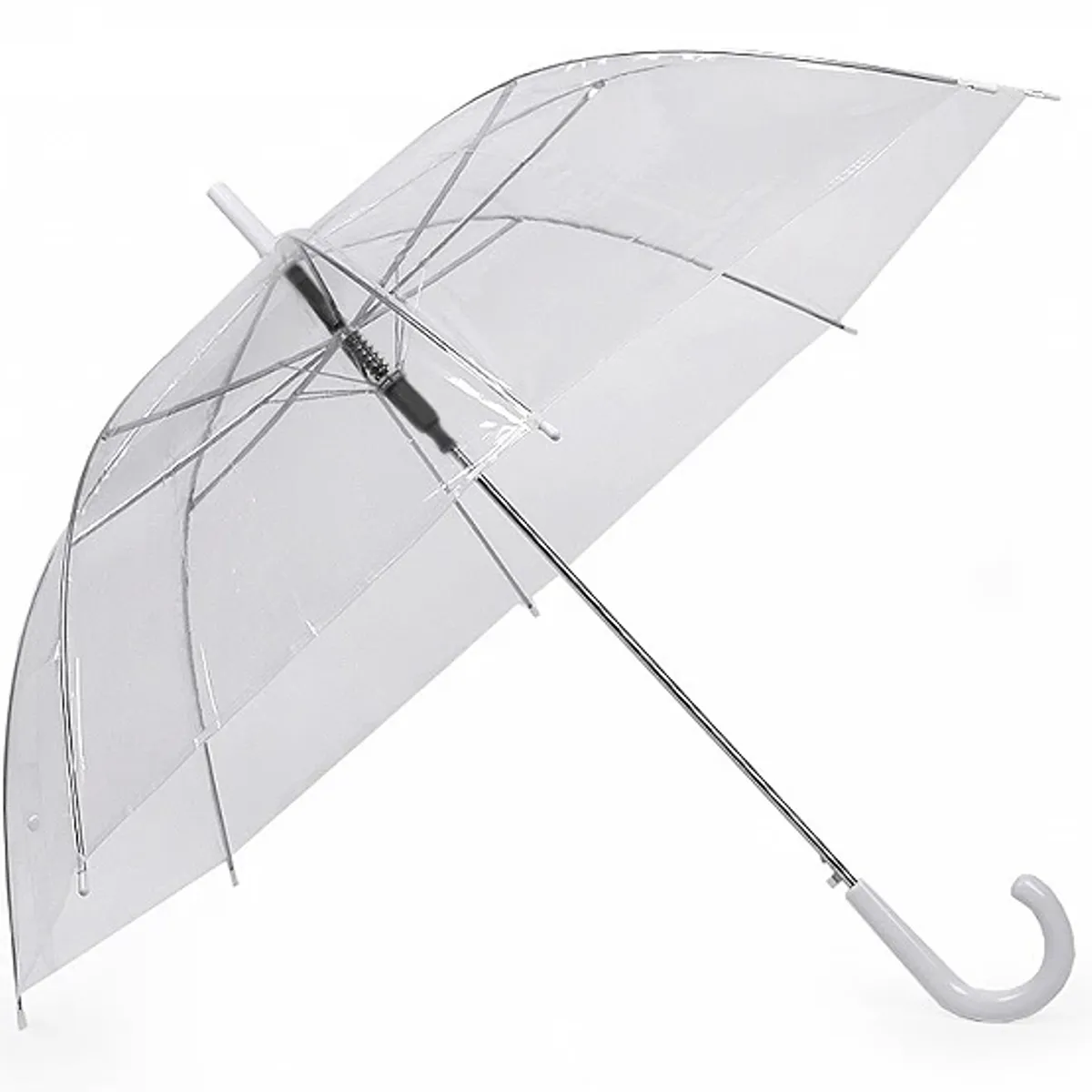 GENERICO - PARAGUAS TRANSPARENTE TIPO BURBUJA RESISTENTE A LA LLUVIA ELEGANTE