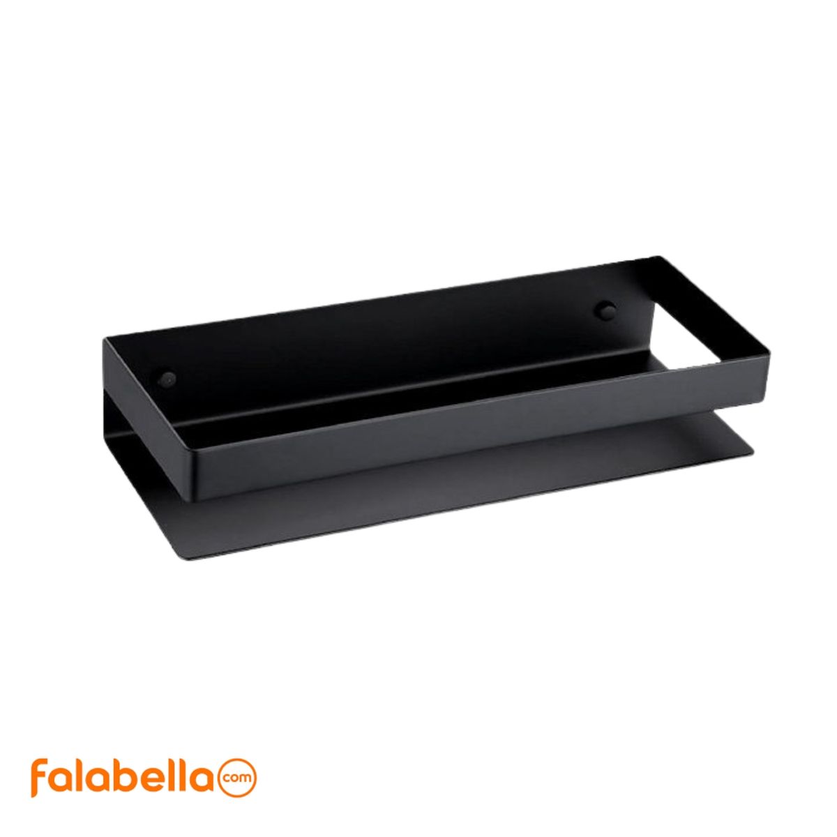 GENERICO - Repisa de Acero Inoxidable Negro Mate de 40 cm