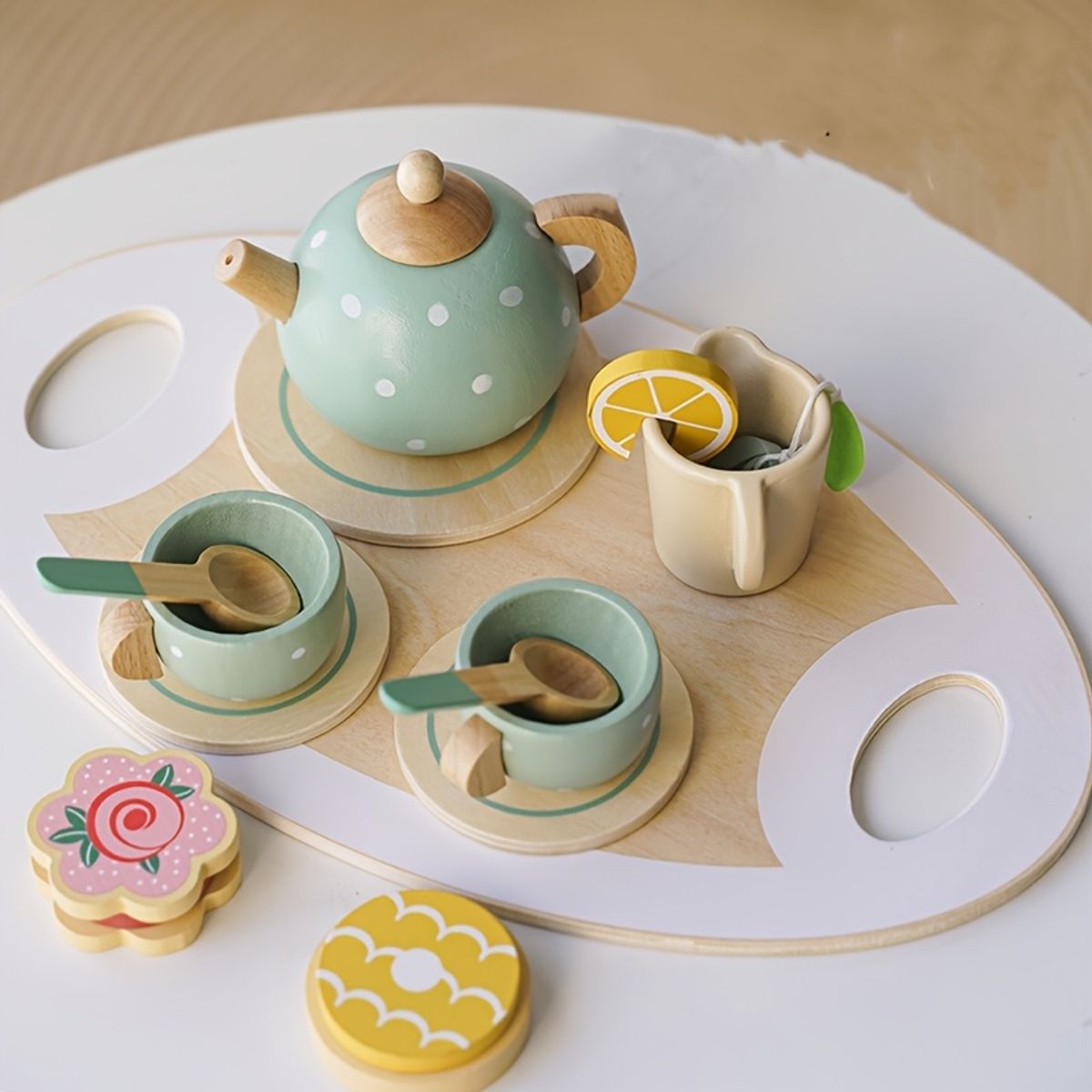 VATYERTY - Juego de té interactivo de madera