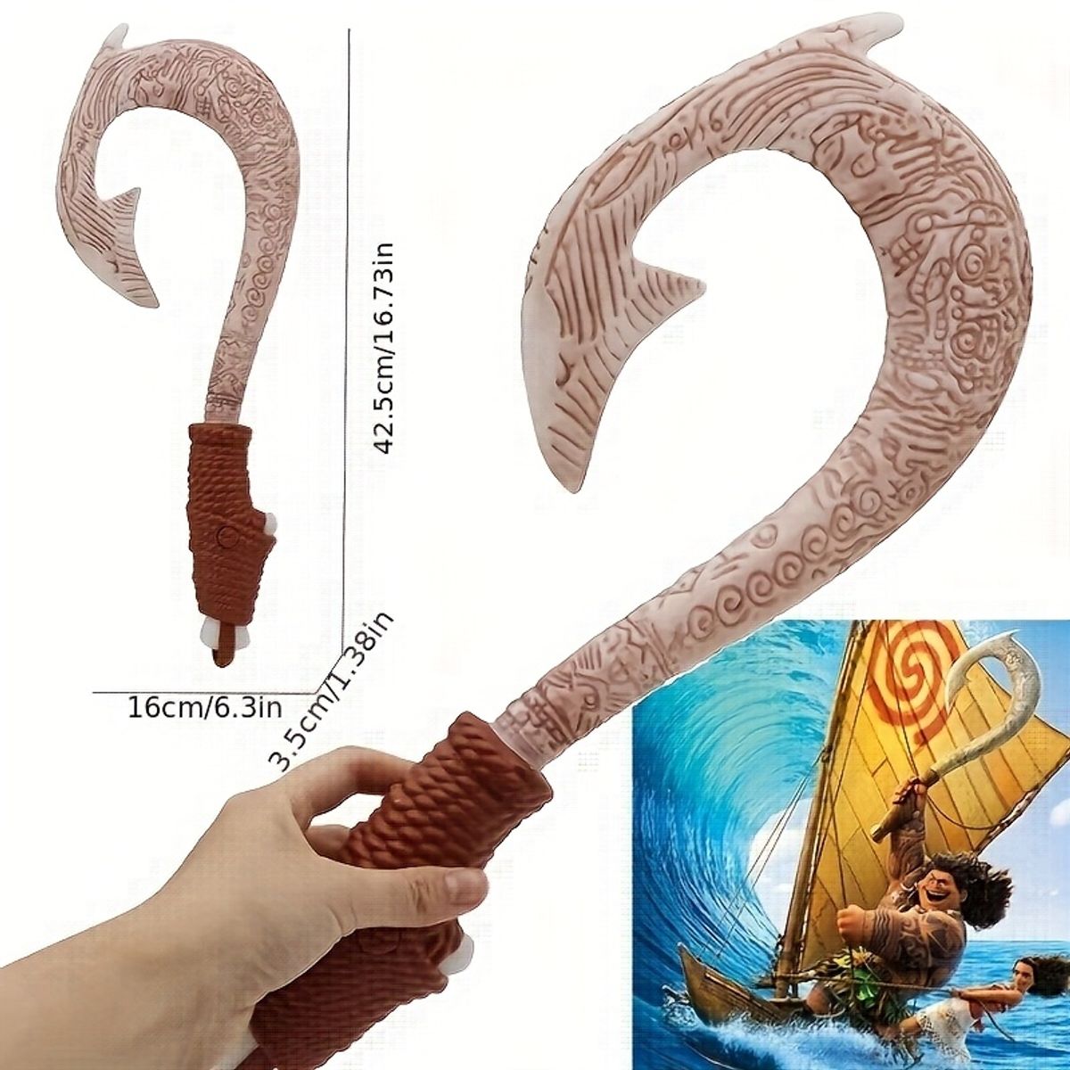 VATYERTY - Disfraz de sirena de Moana arma Moe