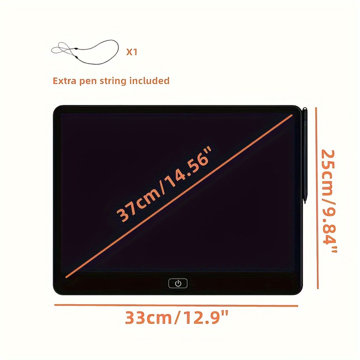 VATYERTY - Tableta de dibujo y escritura LCD de 16 pulgadas41 cm Rosa