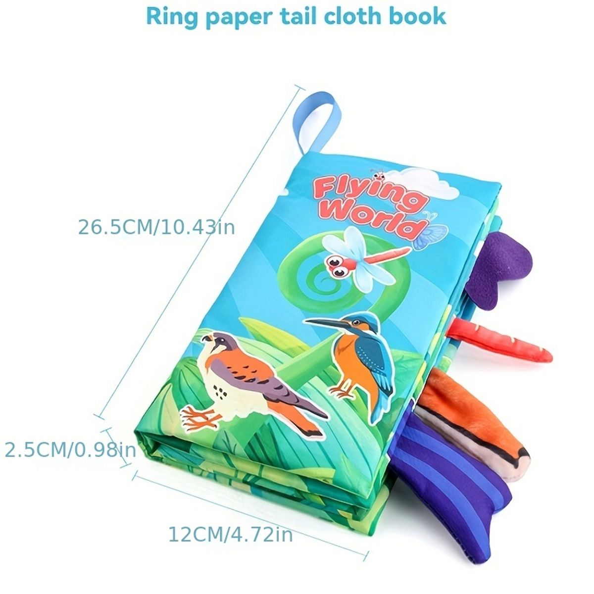 VATYERTY - Libros de tela suaves y arrugados para tocar y sentir Rosa