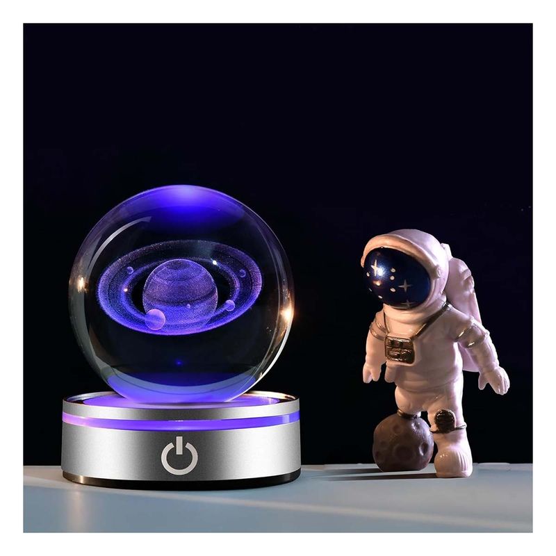 GENERICO - Pack4 Lampara de Bola en Transpatente Y+Banderitas Adhesivas