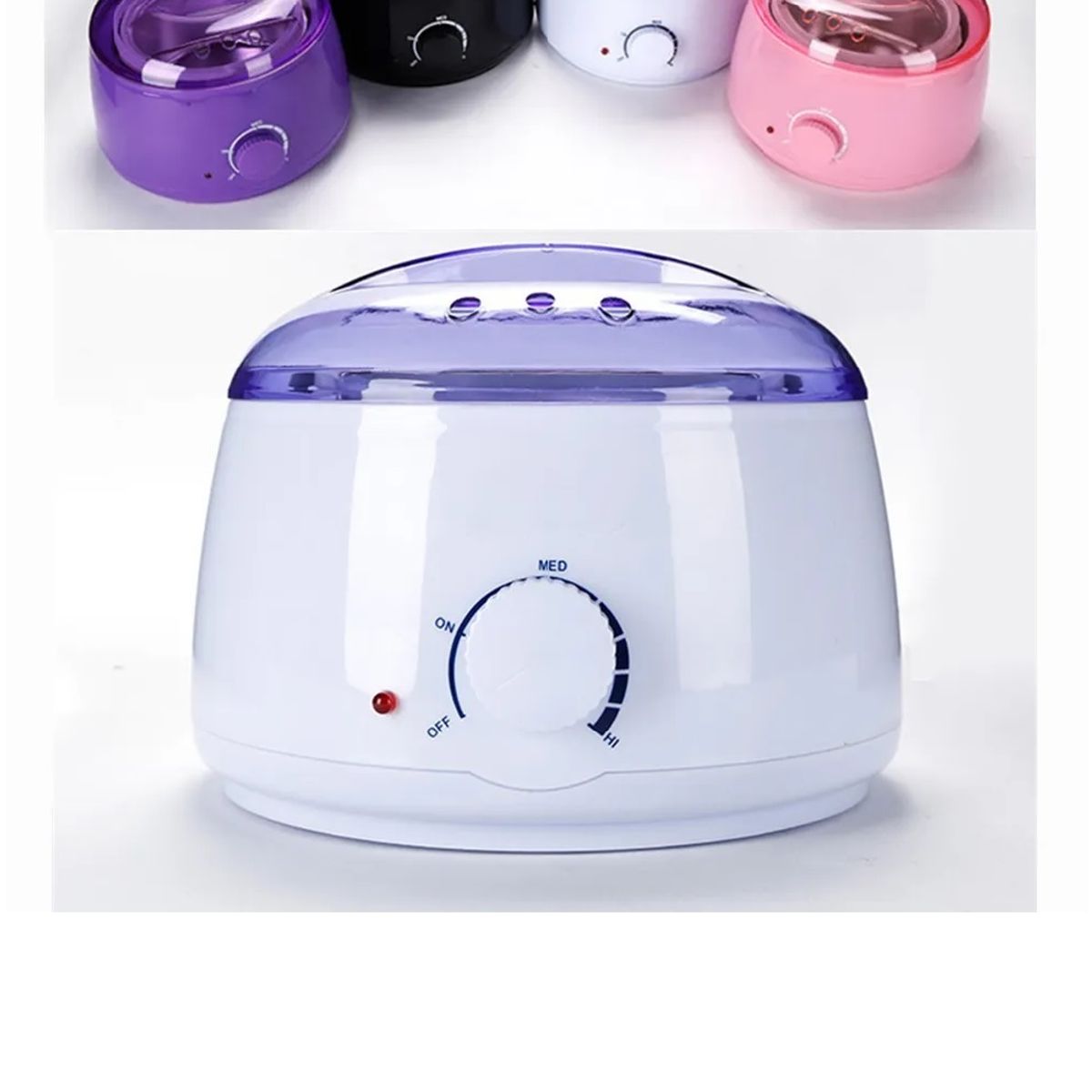 GENERICO - PACK DEPILACION OLLA PARA CERA + 500 GR DE CERA +12 PALETAS