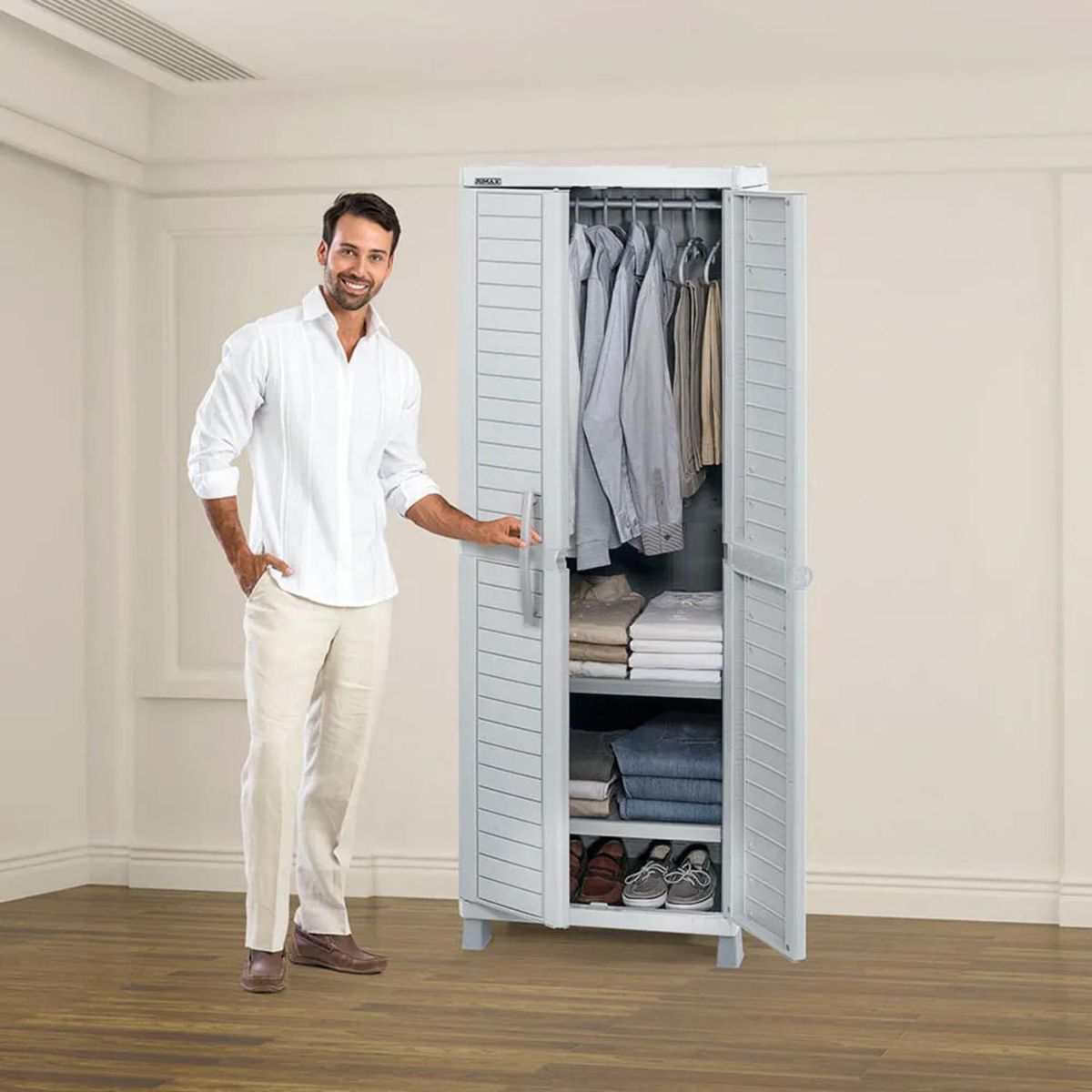 RIMAX - Armario Para Ropa Barú Gris 7113 Rimax