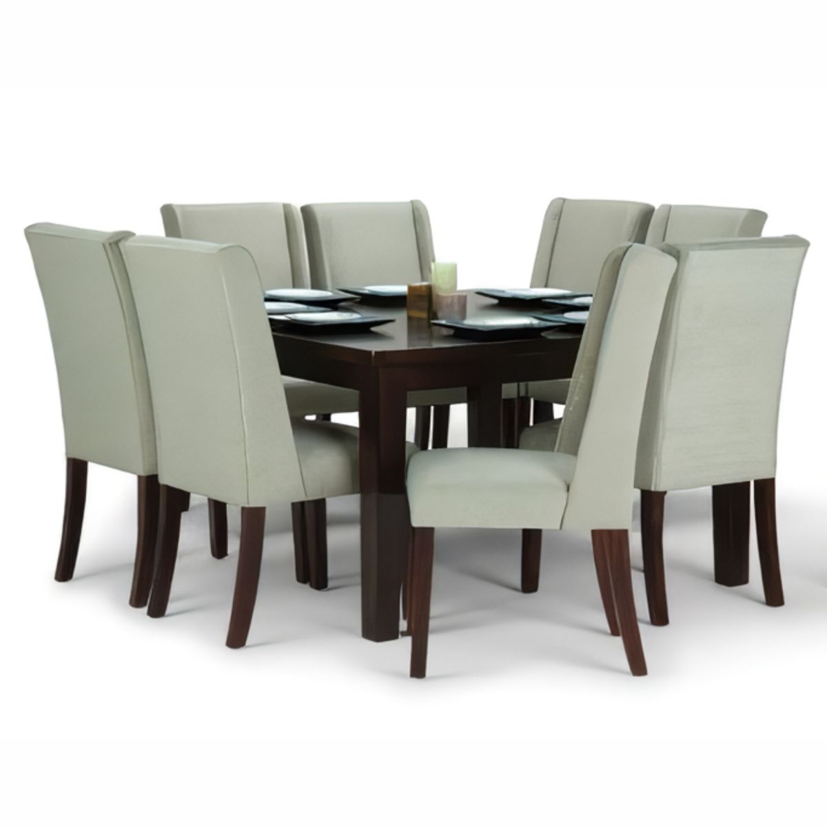 STIL NOVO - JUEGO DE COMEDOR 8 SILLAS LUCAS GRIS CLARO