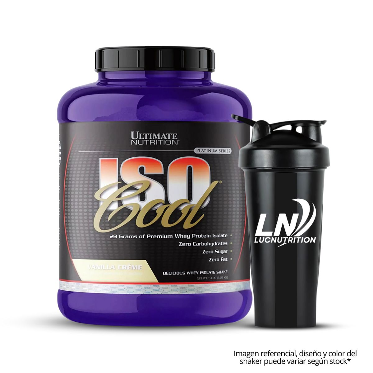 ULTIMATE NUTRITION - Iso Cool 5 LB Vainilla Crema + Shaker