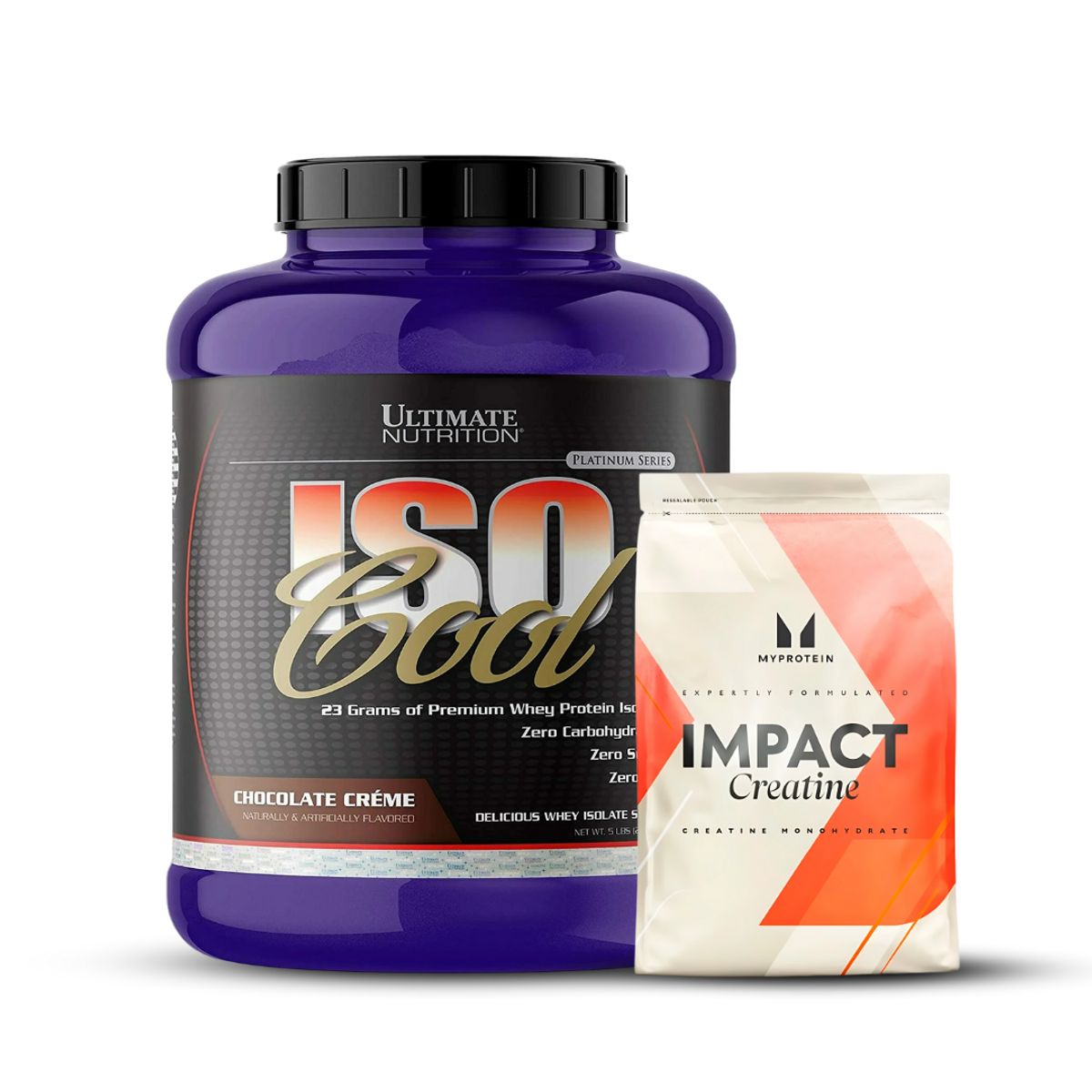 ULTIMATE NUTRITION - Iso Cool 5 LB chocolate Crema + Creatina Myprotein 250 g