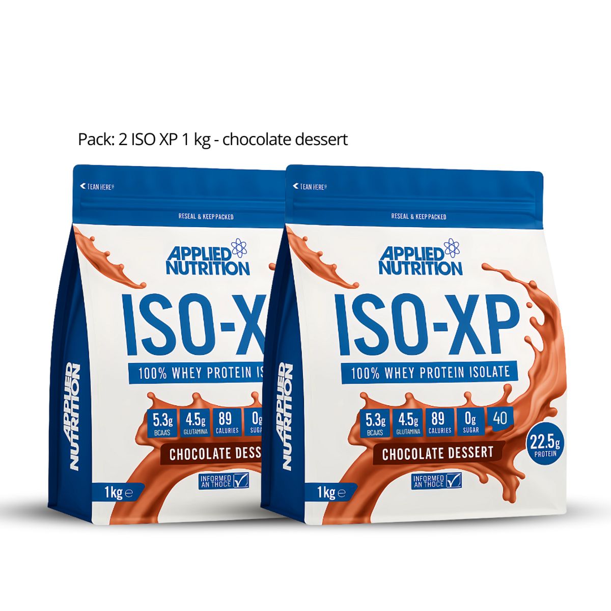 Applied Nutrition - ISO XP 1 kg Chocolate Dessert Pack X2