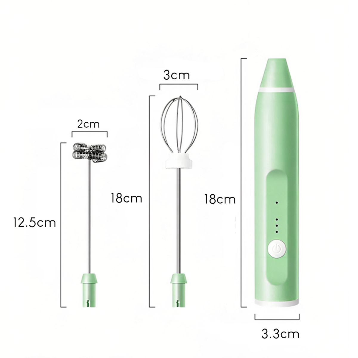 INSPIRA - Mini Batidora Espumador Recargable para Café