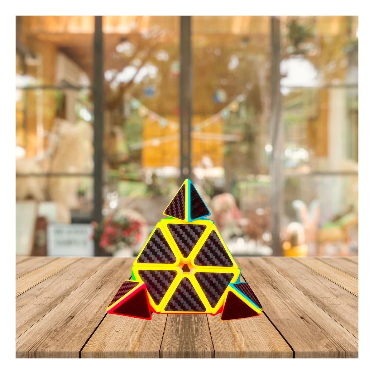 GENERICO - Pack6 Piramide Divertida y Magica para Niños de 3x3 Negro