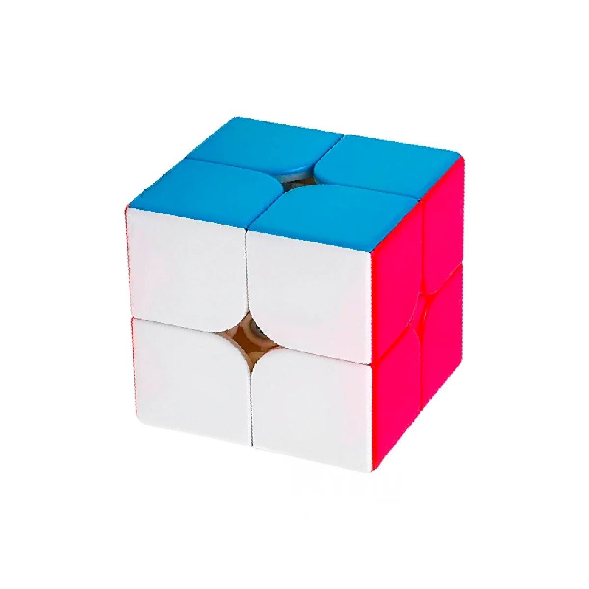 GENERICO - Pack2 Cubo Magico en Forma Cuadrado para Niños 2x2 Colorido