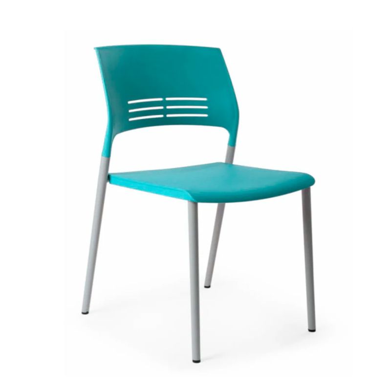 OFIDEAS - Silla Fija Pvc Nicole Color Celeste Ofideas