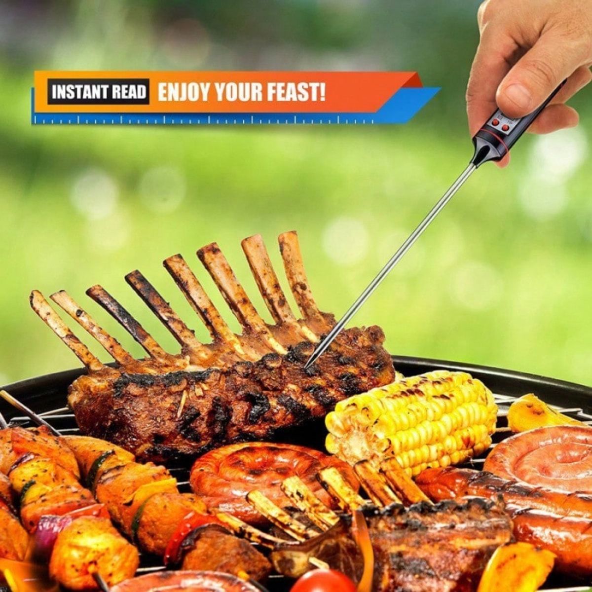 VATYERTY - Termometro digital BBQ Grill  Thermometer