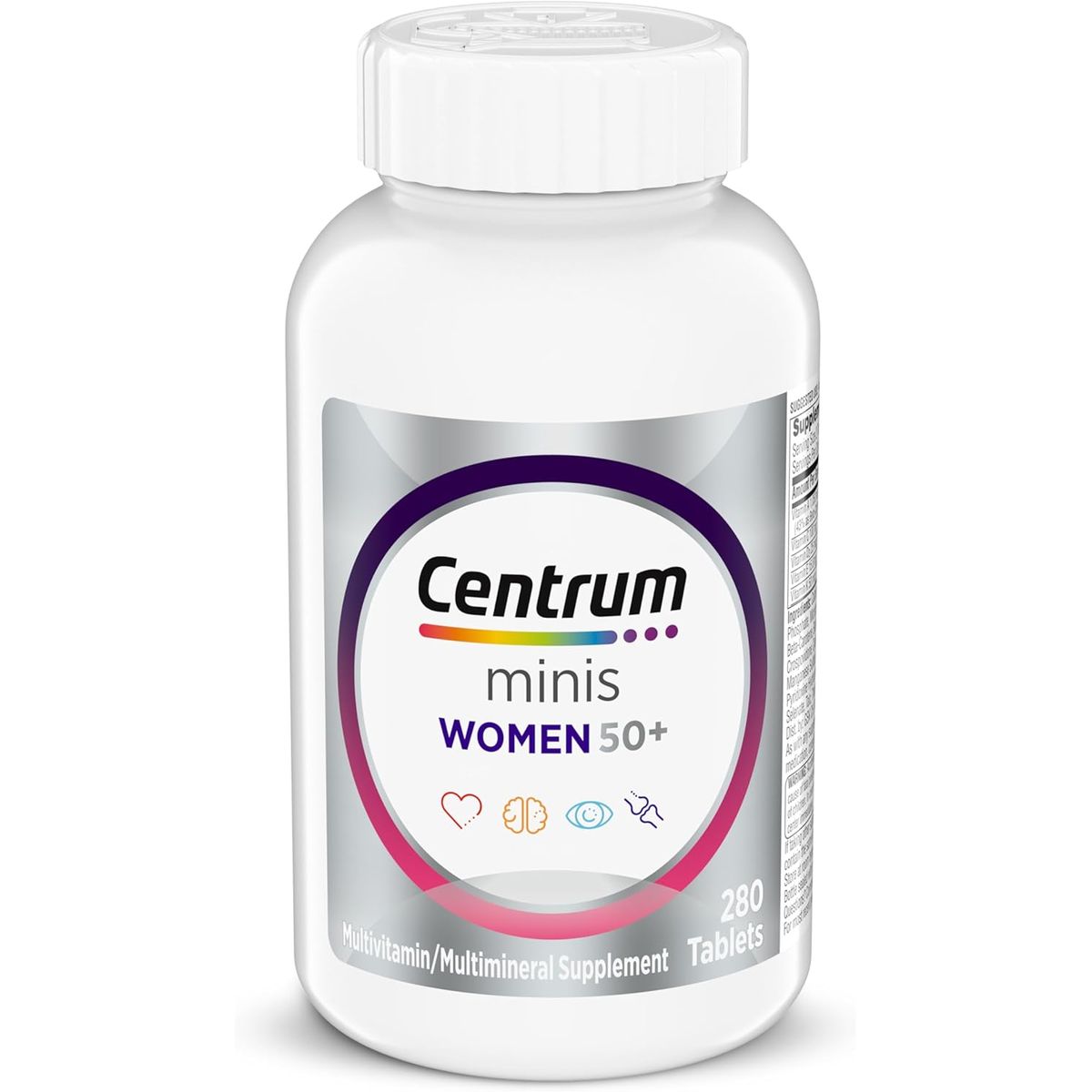 CENTRUM - Centrum Minis Silver Multivitamínico para mujer 50 Plus-280 unidades